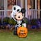 4ft. Airblown® Halloween Inflatable Mickey Mouse in Skeleton Costume with Pumpkin